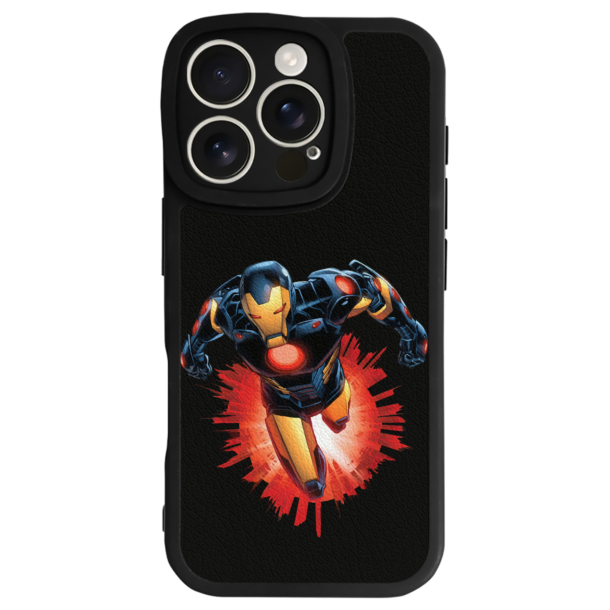 （画像用） アベンジャーズ The Avengers 【iPhone 16シリーズ対応】シリコンスマホケース（レザー調） 材質：シリコン